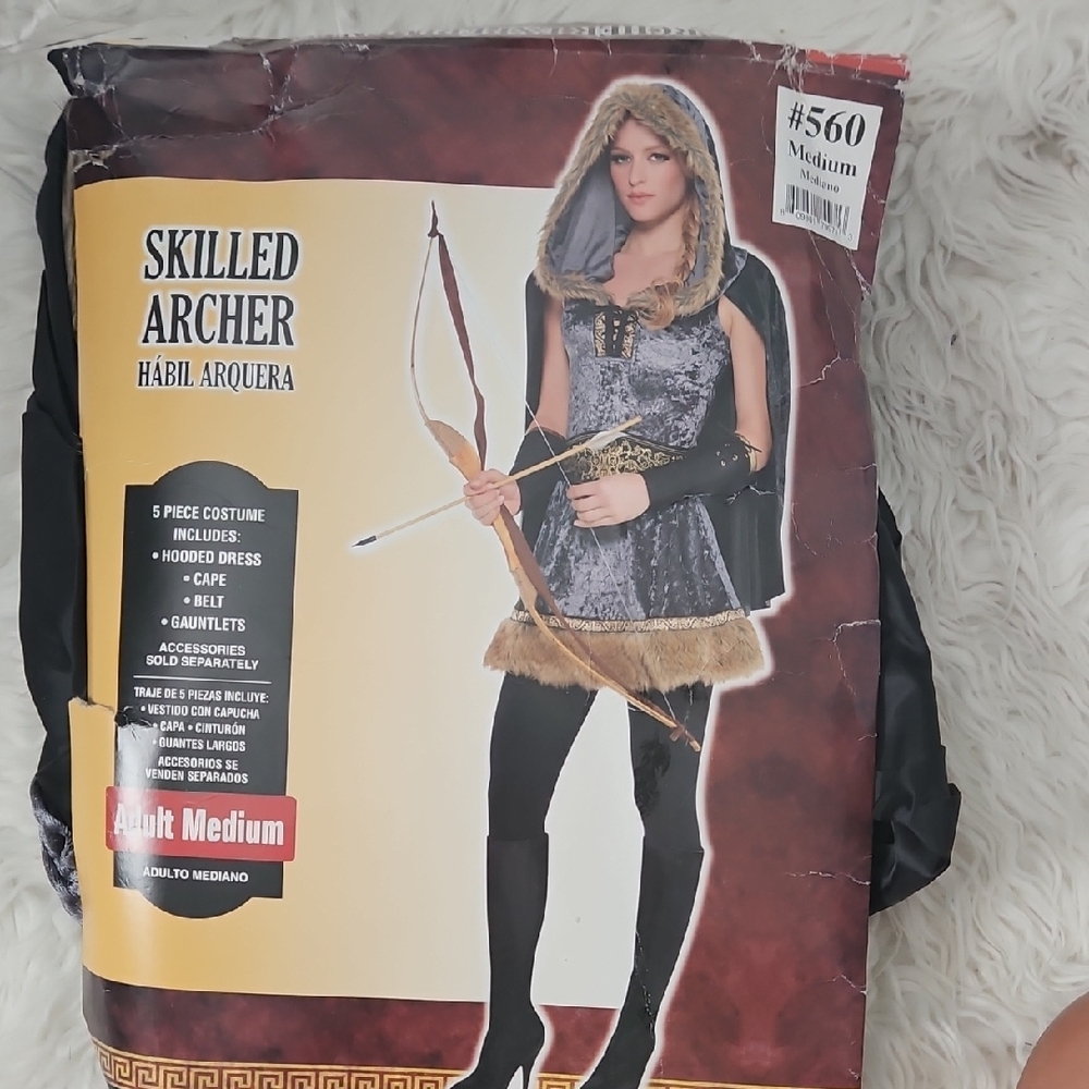 Skilled Archer Costume - Black and Gold